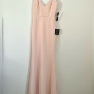 LuLus Infinite glory blush pink maxi dress size XS